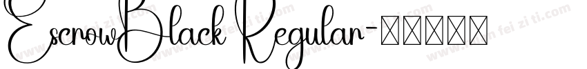 EscrowBlack Regular字体转换